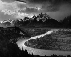 Grand tetons and snake river by Ansel Adams
